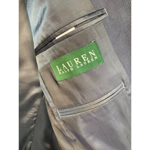 Lauren Ralph Lauren Mens Wool Blazer 42R Grey Pockets & Buttons - Picture 3 of 11